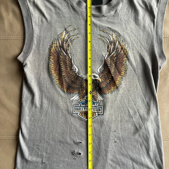 Vintage Harley-Davidson Niagara Frontier Cutoff Tee - Picture 5 of 5